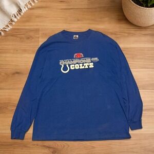 2006 Indianapolis Colts AFC Champions Longsleeve Blue Size XL